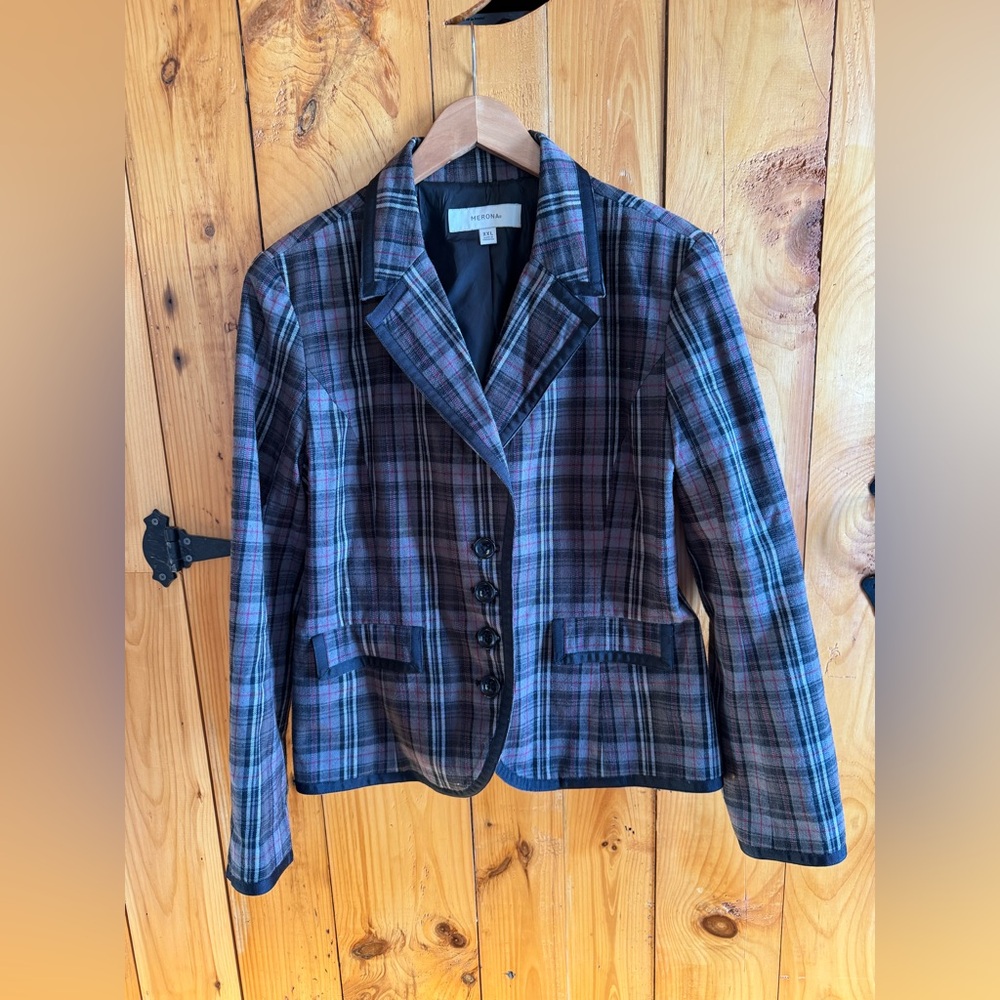 MERONA Grey plaid blazer